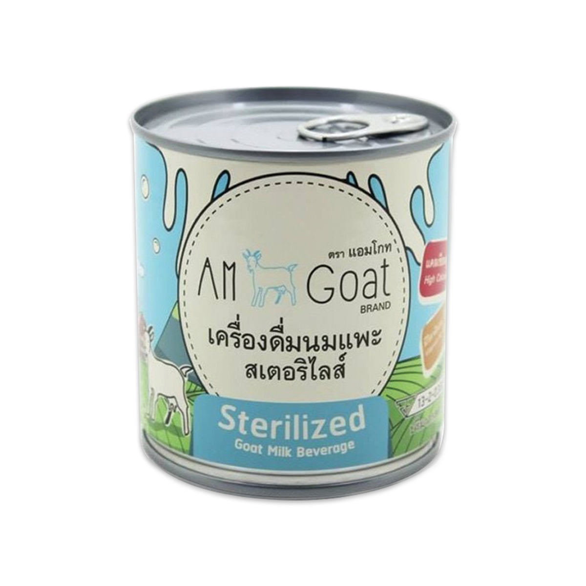 Am Goat Sterilized Goat Milk 100% แอมโกท นมแพะกระป๋อง ขนาด 400 มล. (12 กระป๋อง)