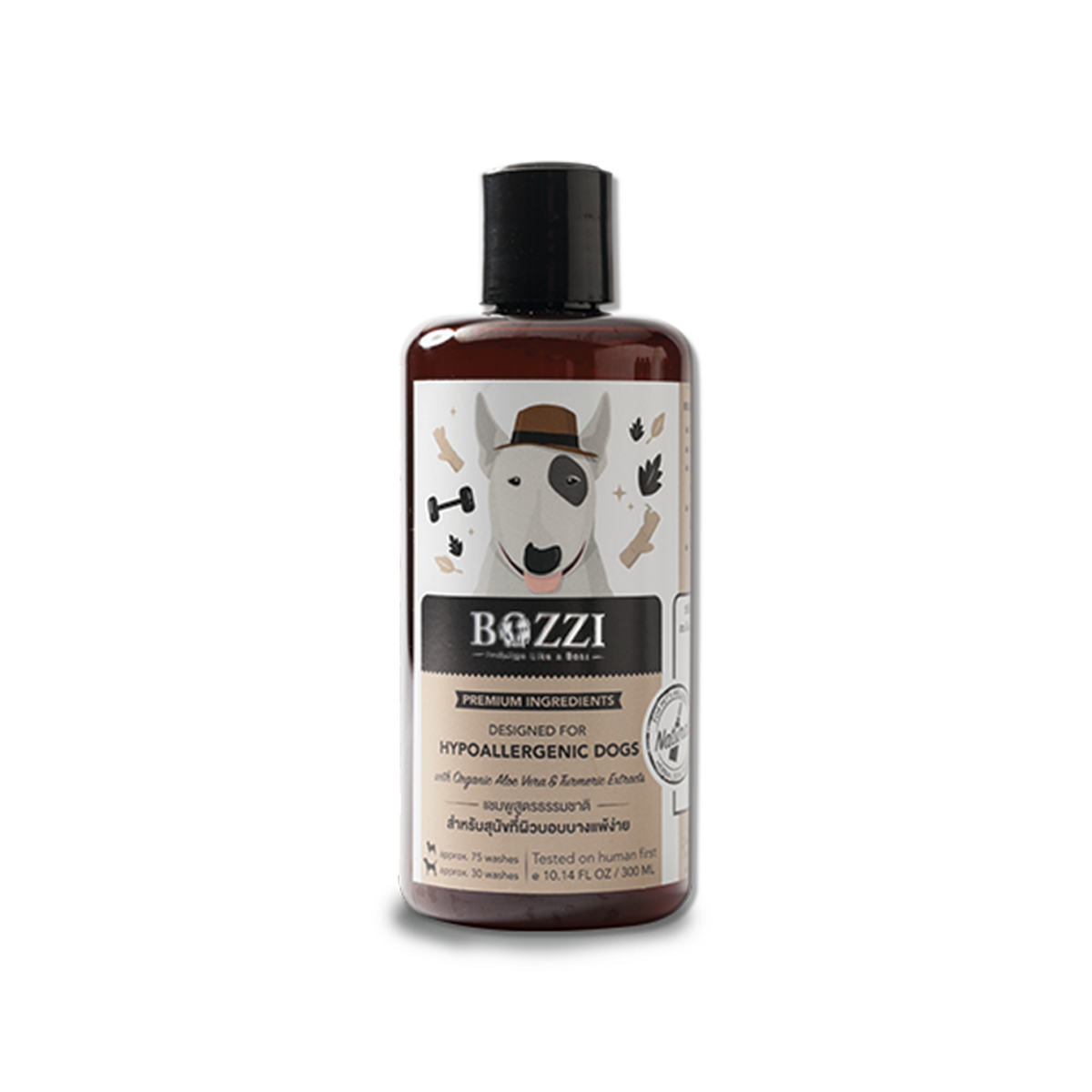 Bozzi Original Shampoo บอซซี่ แชมพูสมุนไพรอ่อนโยนพิเศษ สูตรดั้งเดิม ขนาด 300 มล.