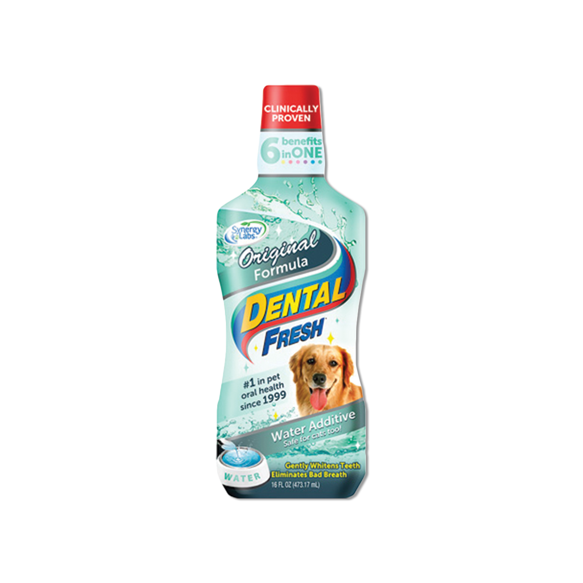 Dental Fresh Original Formula เดนทอลเฟรช น้ำยาลดกลิ่นปากสุนัข ขนาด 17 ออนซ์ (503 มล.)