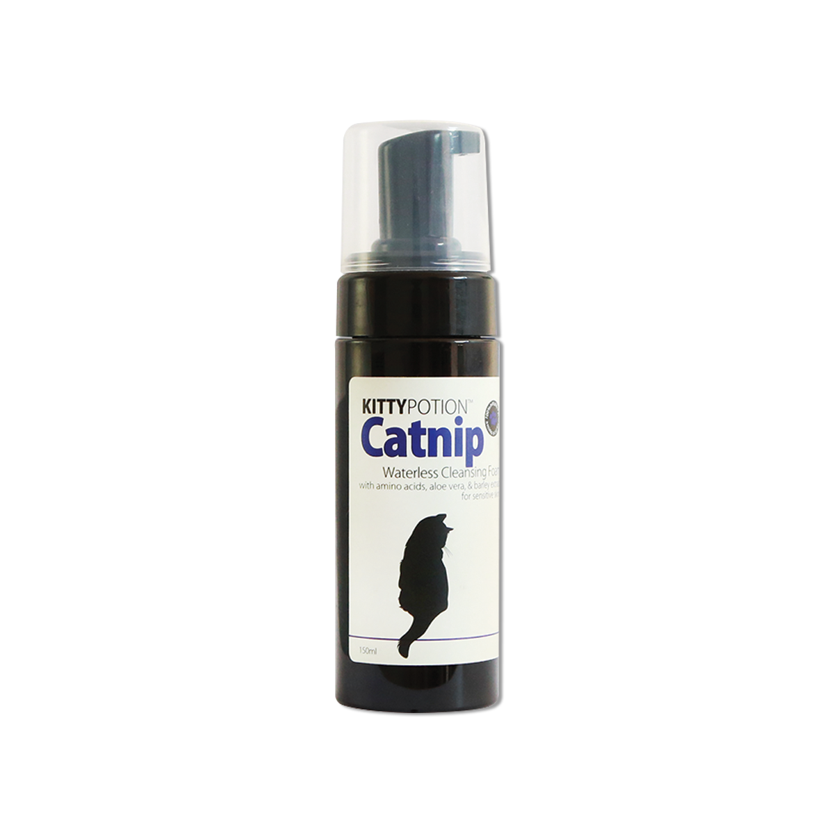 Kitty Potion Catnip Cleansing Foam คิตตี้โพชั่น โฟมล้างหน้าและอาบแห้งสูตรแคทนิพ ขนาด 150 มล.