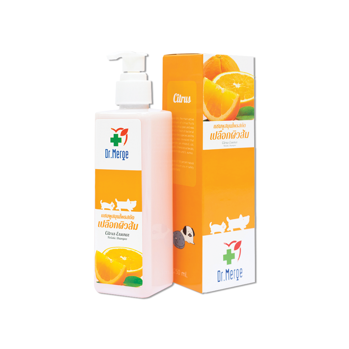 Dr.Merge Citrus Essence Holistic Shampoo ดร.เมิร์จ แชมพูเปลือกผิวส้ม ขนาด 250 มล.