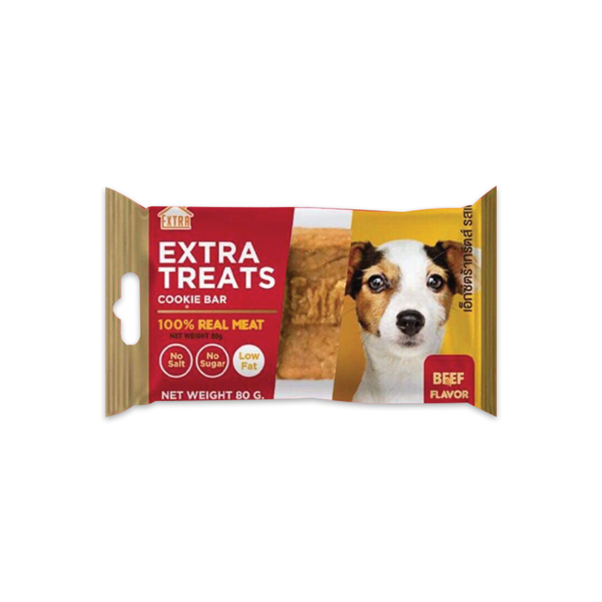 [MANOON] EXTRA TREATS  Cookie Bar Beef Flavor เอ็กซ์ตร้าทรีตส์ รสเนื้อ ขนาด 80 กรัม