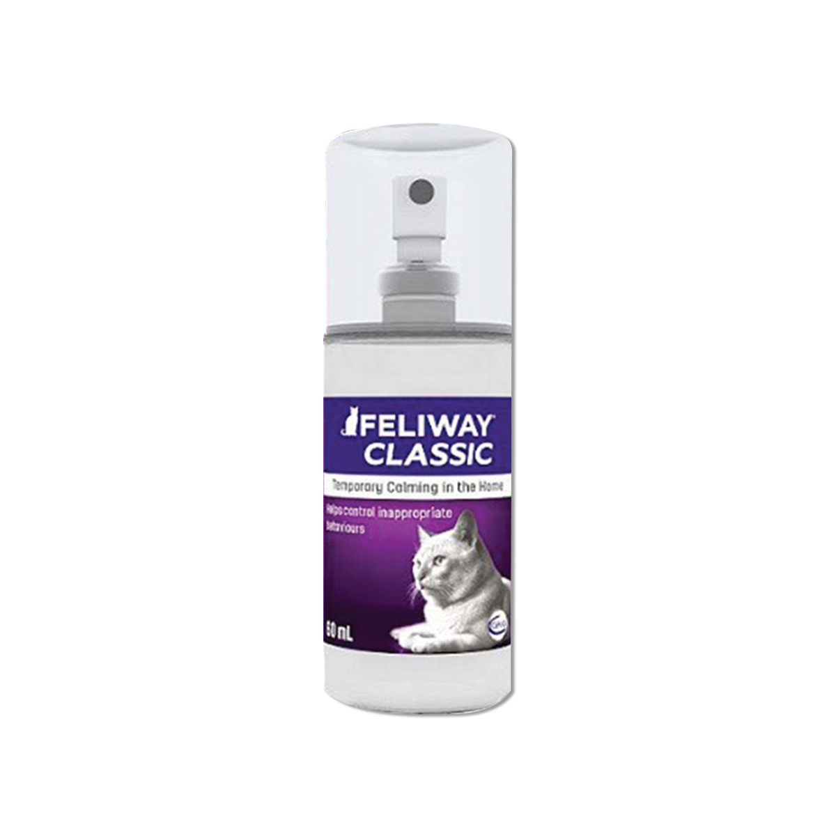 Feliway Spray เฟลิเวย์ ฟีโรโมนสังเคราะห์สำหรับแมวทุกสายพันธุ์ (แบบสเปรย์) ขนาด 60 มล.