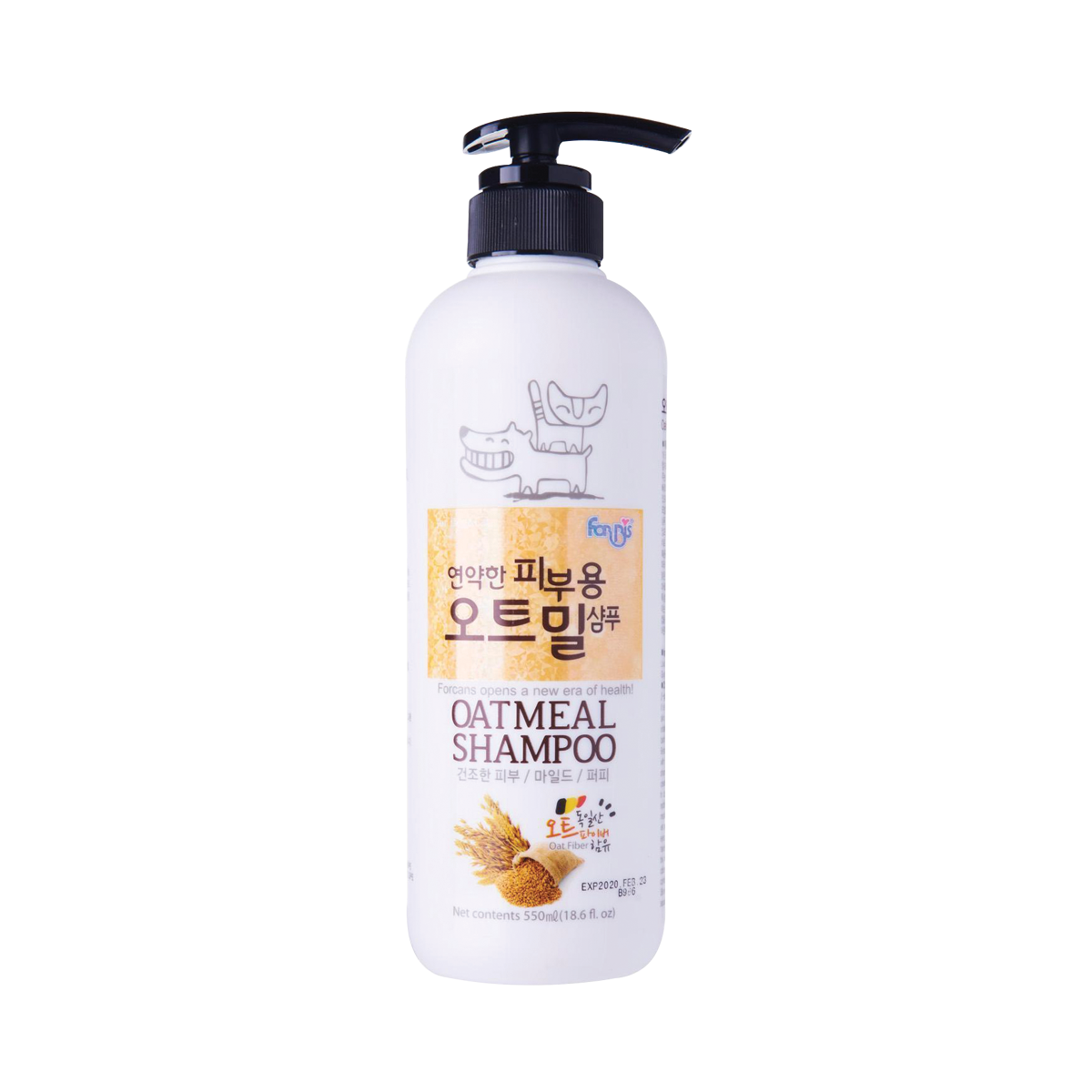 [MANOON] FORBIS  Oatmeal Shampoo ฟอร์บิส แชมพู สูตรข้าวโอ๊ต ขนาด 550 มล.