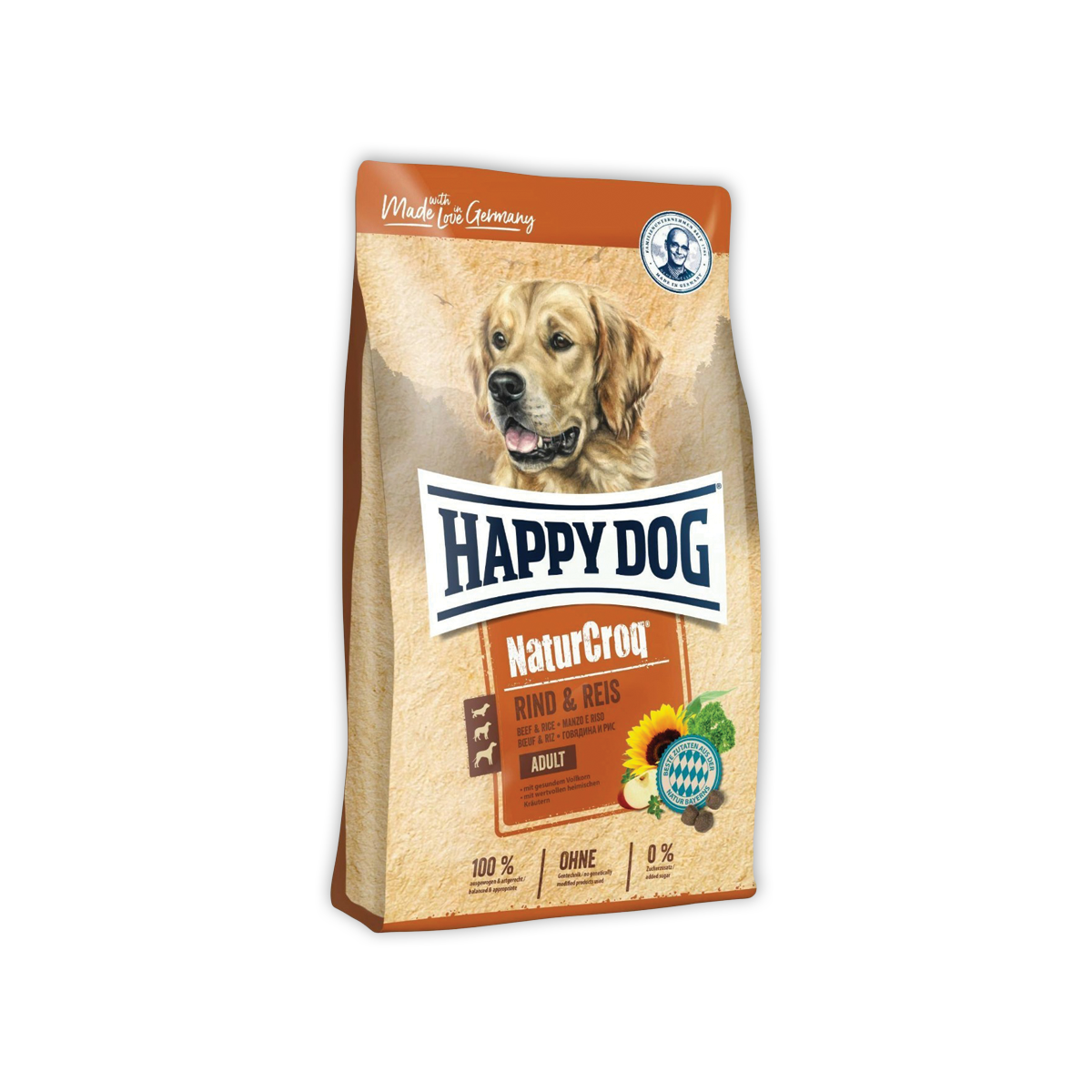 [MANOON] HAPPY DOG NaturCroq Rind & Reis แฮปปี้ ด็อก เนเชอร์คร๊อก รินด์ แอนด์ ไรส์ สูตรเสริมสร้างกล้ามเนื้อ