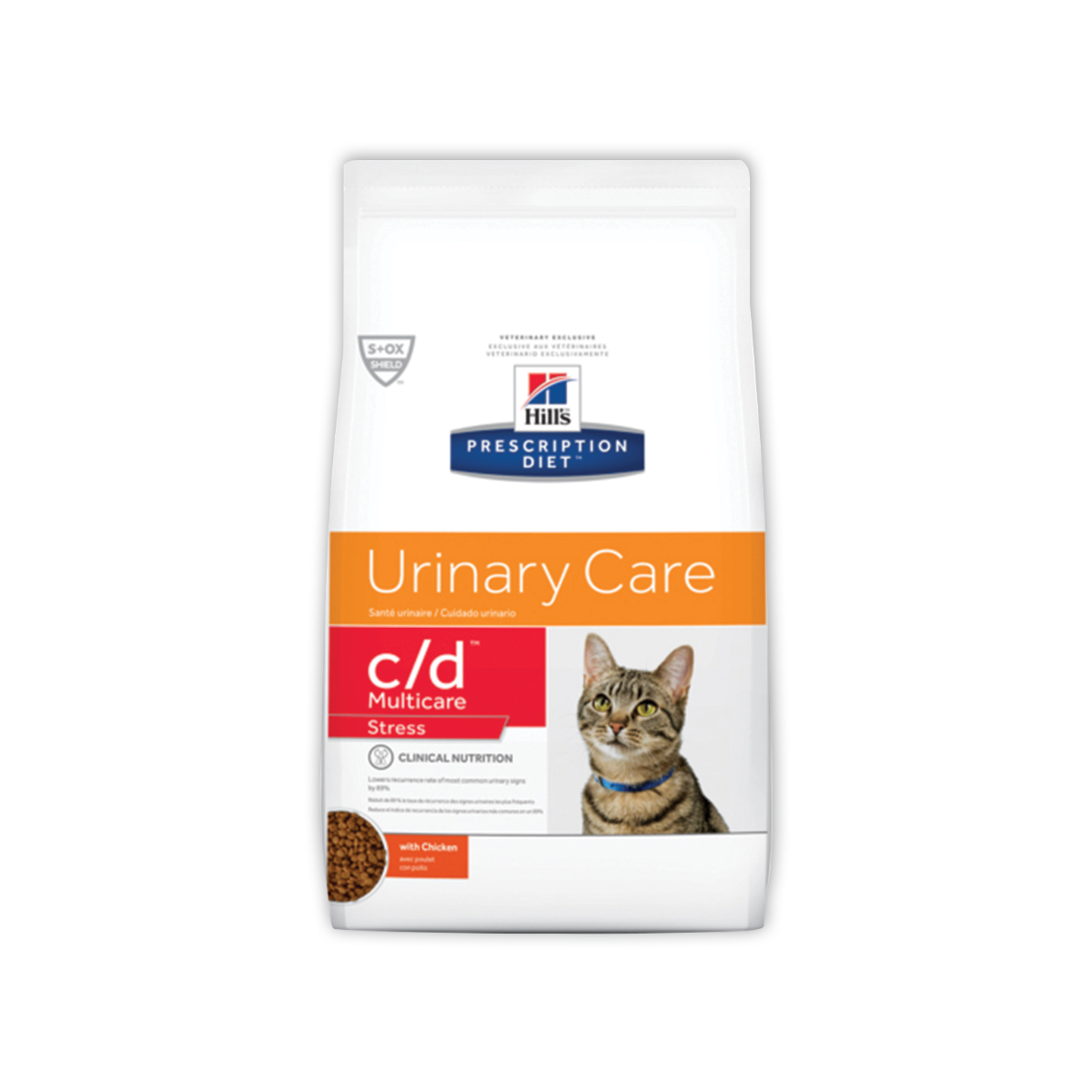 Hill's Prescription Diet Feline c/d Multicare Stress with Chicken Dry dog food ฮิล อาหารสำหรับแมว ที่มีปัญหาระบบทางเดินปัสสาวะ