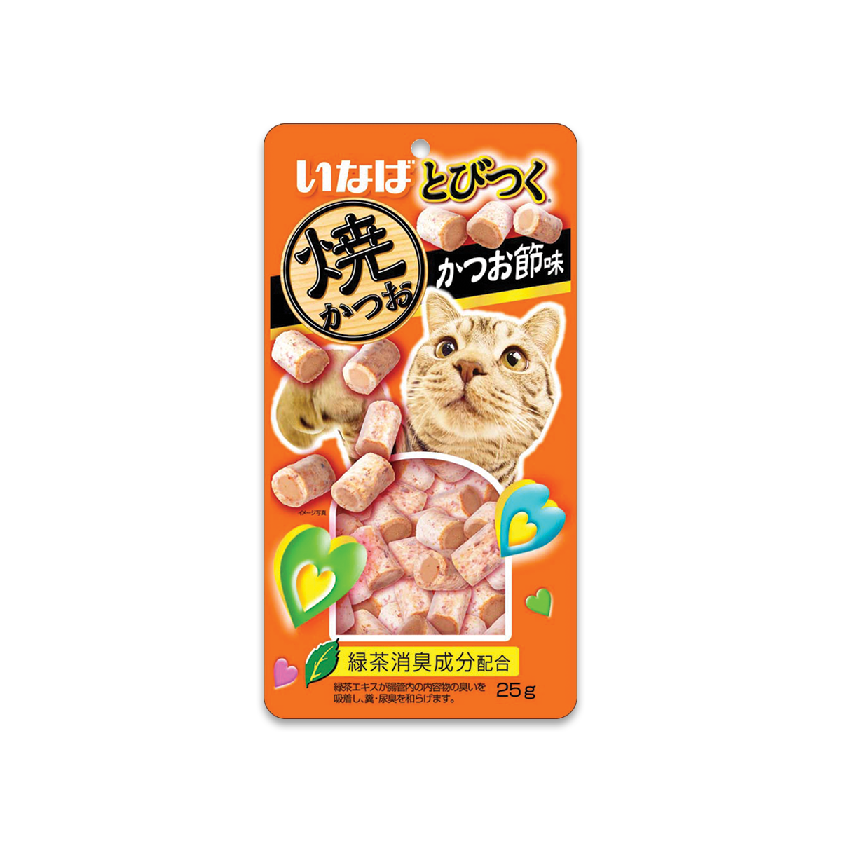 [MANOON] INABA Soft Bits Tuna and Chicken Fillet Dried Bonito Flavor อินาบะ ซอฟท์บิตส์ ขนมแมวเม็ดนุ่ม รสปลาทูน่าและเนื้อสันในไก่รสปลาโอแห้ง ขนาด 25 กรัม