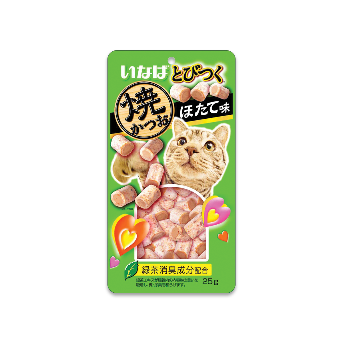 [MANOON] INABA Soft Bits Tuna and Chicken Fillet Scallop Flavor อินาบะ ซอฟท์บิตส์ ขนมแมวเม็ดนุ่ม รสปลาทูน่าและเนื้อสันในไก่รสหอยเชลล์ ขนาด 25 กรัม