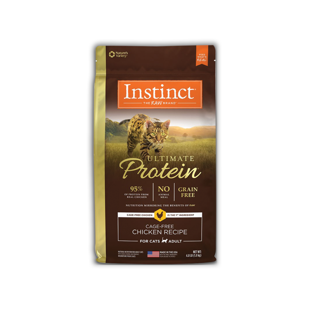 Instinct Ultimate Protein Cat Chicken Recipe อินสติงต์ อัลติเมท โปรตีน อาหารแมว สูตรเนื้อไก่