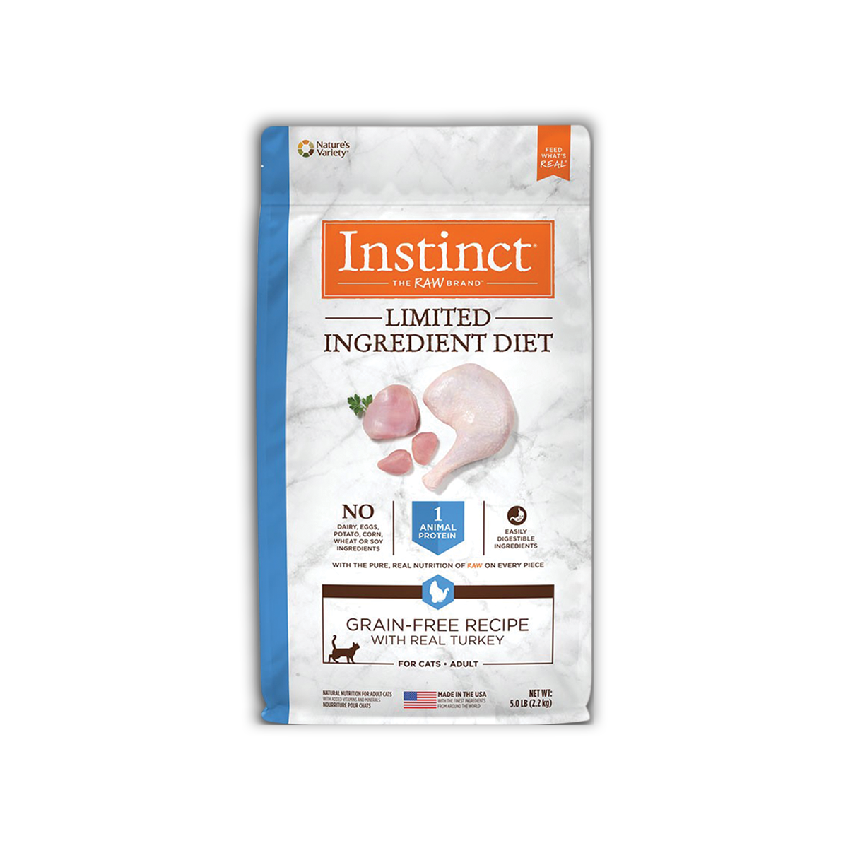 Instinct Limited Ingredient Diet Cat Turkey อินสติงต์ ลิมิเต็ด อินกรีเดียนท์ ไดเอท อาหารแมว สูตรเนื้อไก่งวง
