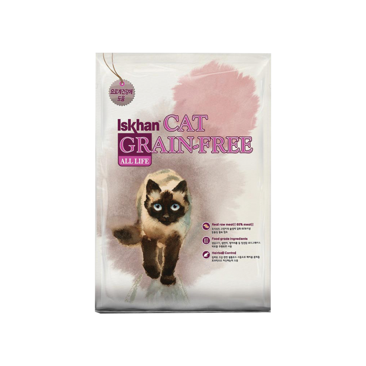 Iskhan Cat Grain Free All Life Cat Food อีสคาน แคท เกรนฟรี อาหารเม็ดสำหรับแมวสูตรปราศจากธัญพืช ขนาด 2.5 กิโลกรัม