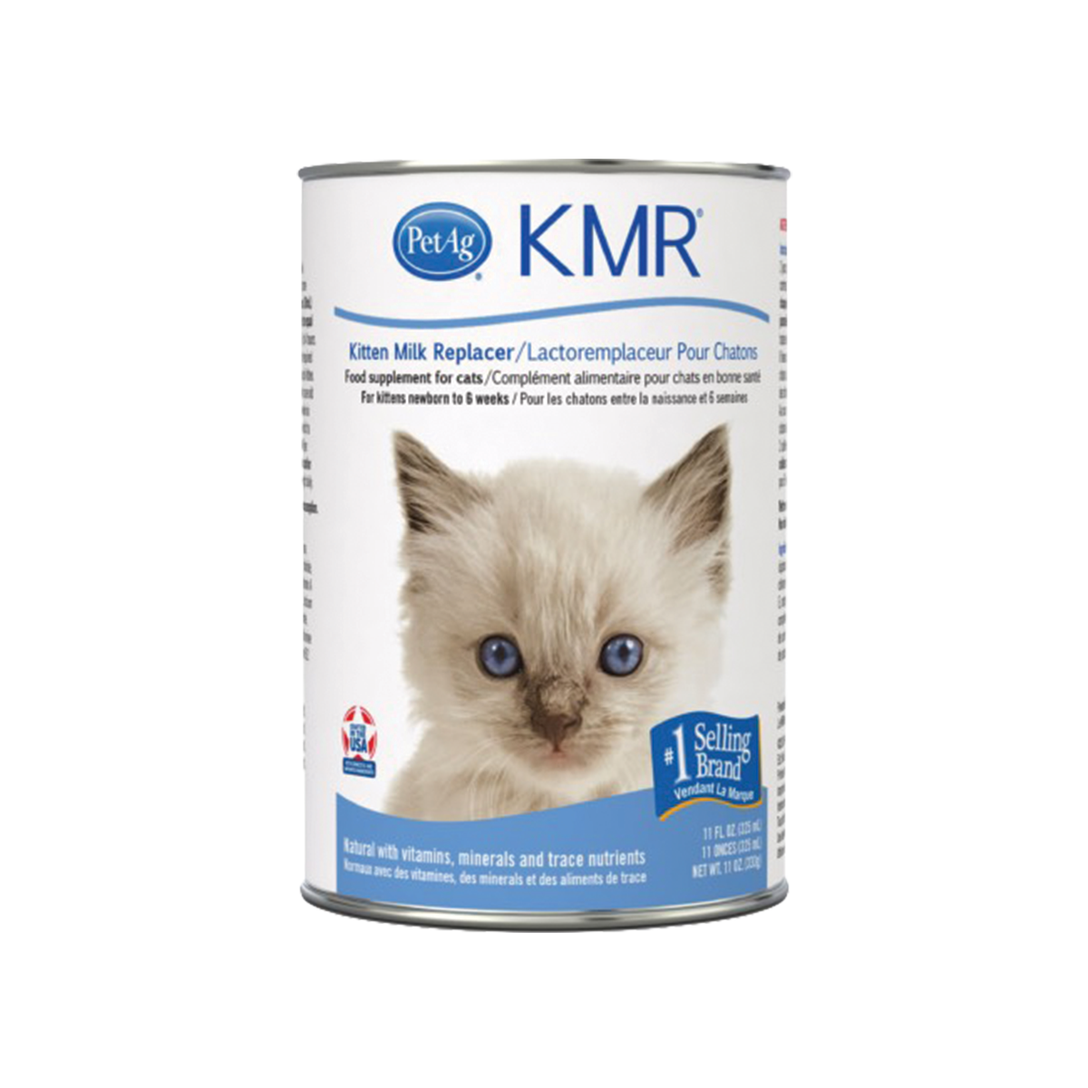 KMR Liquid Kitten Milk Replacer เคเอ็มอาร์ ลิควิด นมสำหรับแมวชนิดน้ำ ขนาด 11 ออนซ์