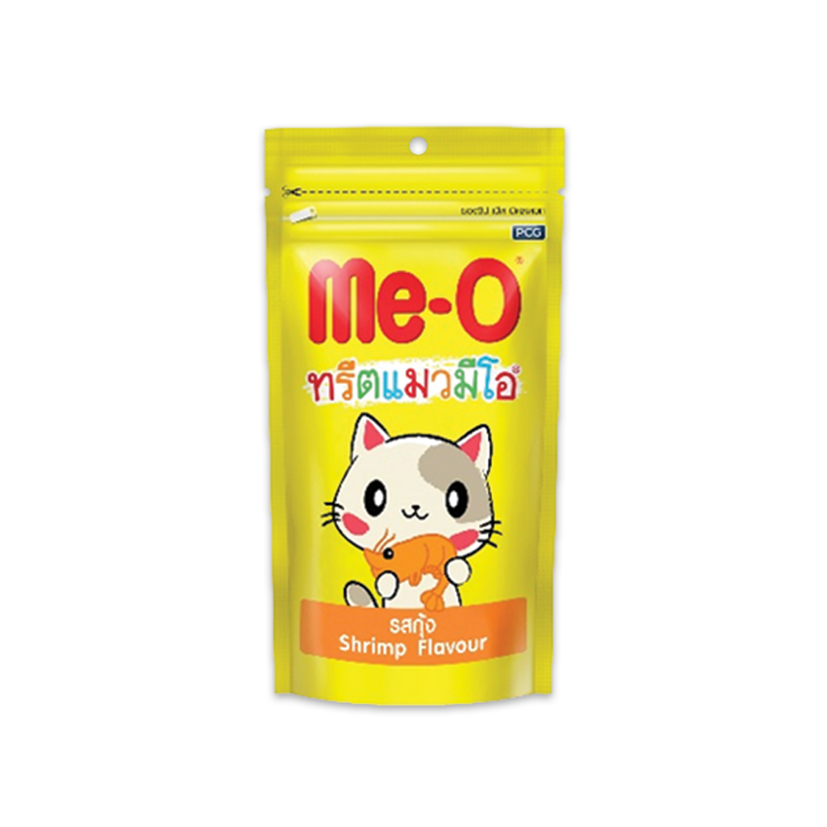 [MANOON] ME-O  Cat Treats มีโอ ทรีตแมว ขนมแมวเลีย รสกุ้ง ขนาด 50 กรัม