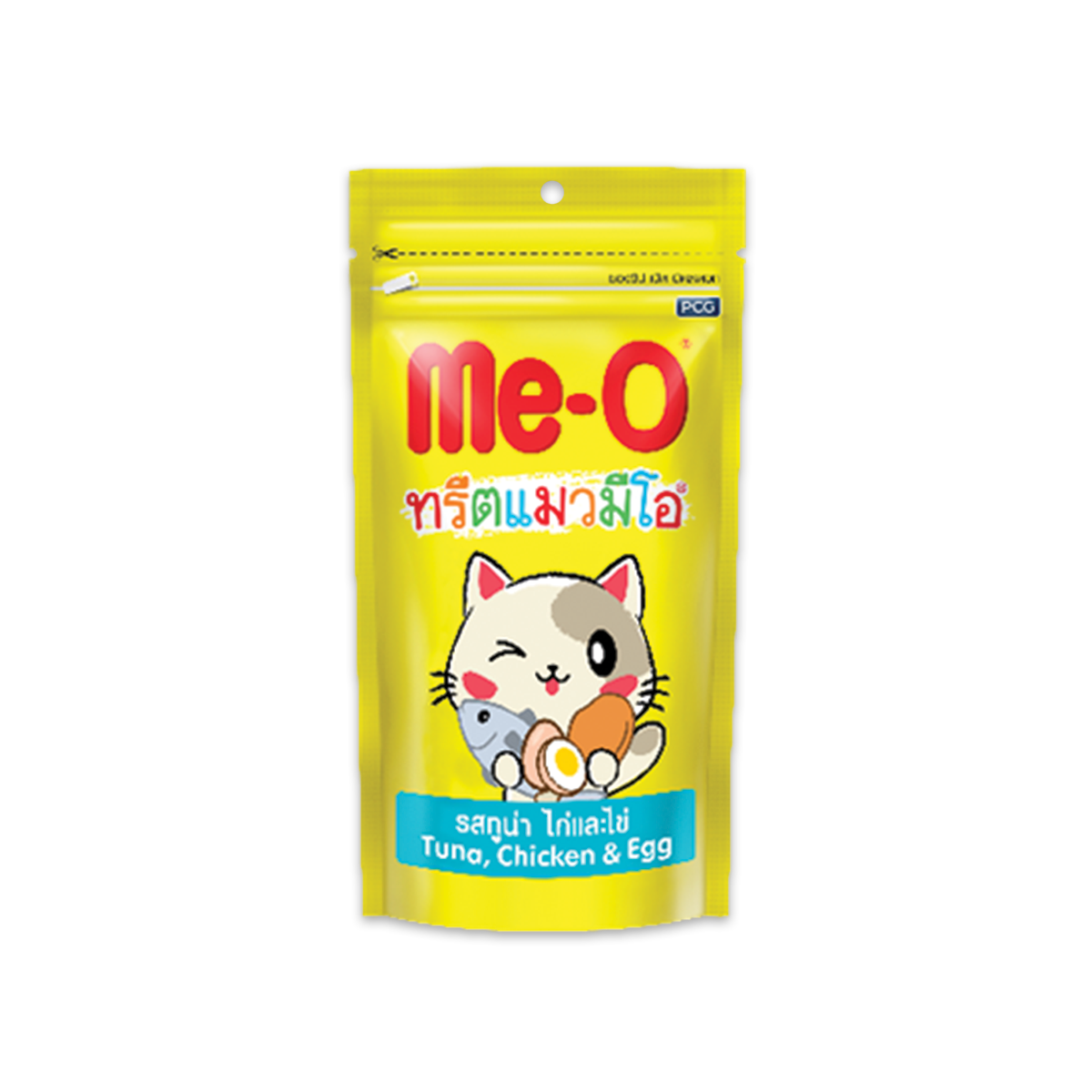 Me-O Cat Treat มีโอ ทรีตแมว รสทูน่า ไก่และไข่ ขนาด 50 กรัม