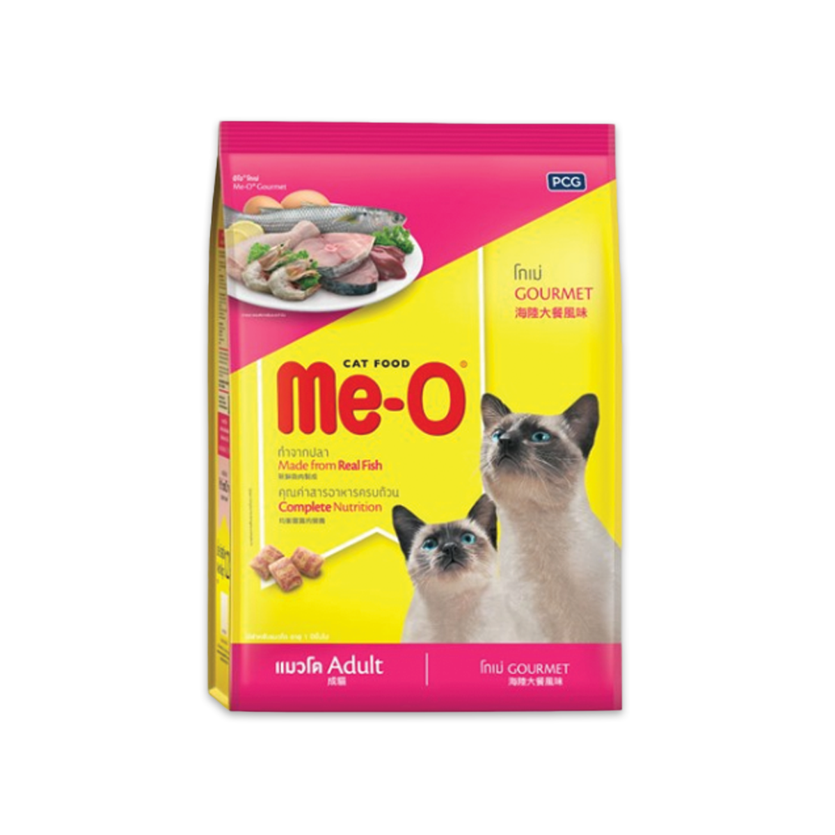 [MANOON] ME-O  Gourmet มีโอ อาหารแมวสูตรแมวโต รสโกเม่