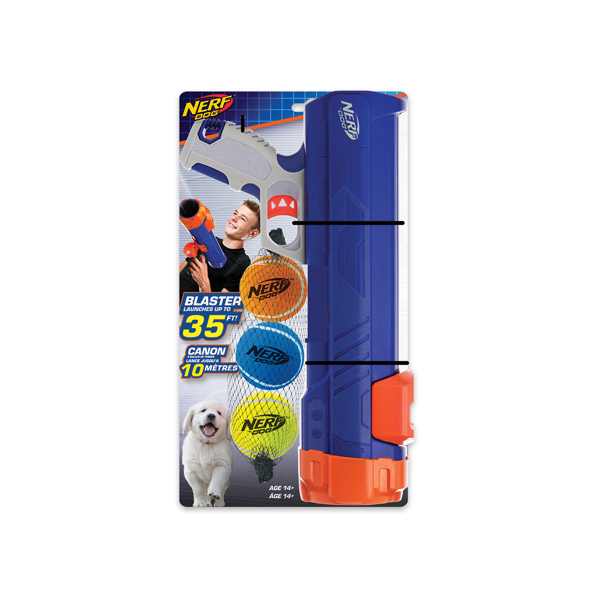 Nerf Dog Tennis Ball Blaster, Small เนิร์ฟด็อก ปืนยิงลูกเทนนิส ขนาดเล็ก