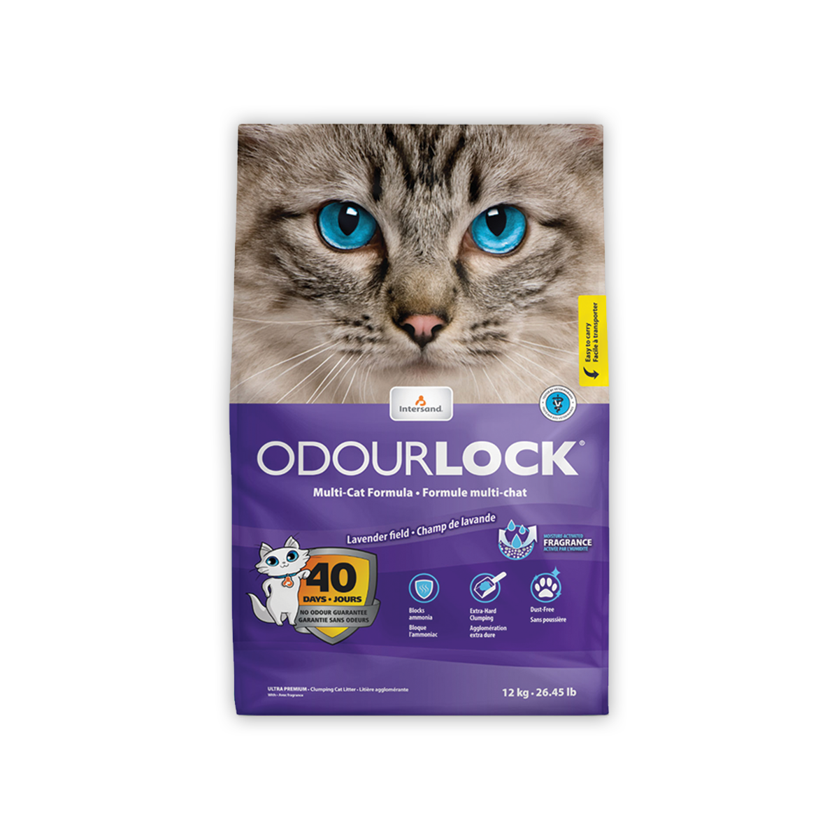 [MANOON] ODOUR LOCK  Ultra Premium Lavender Field โอดอร์ ล็อก ทรายแมวเกรดอัลตราพรีเมียมสูตรลาเวนเดอร์ ขนาด 6 กิโลกรัม