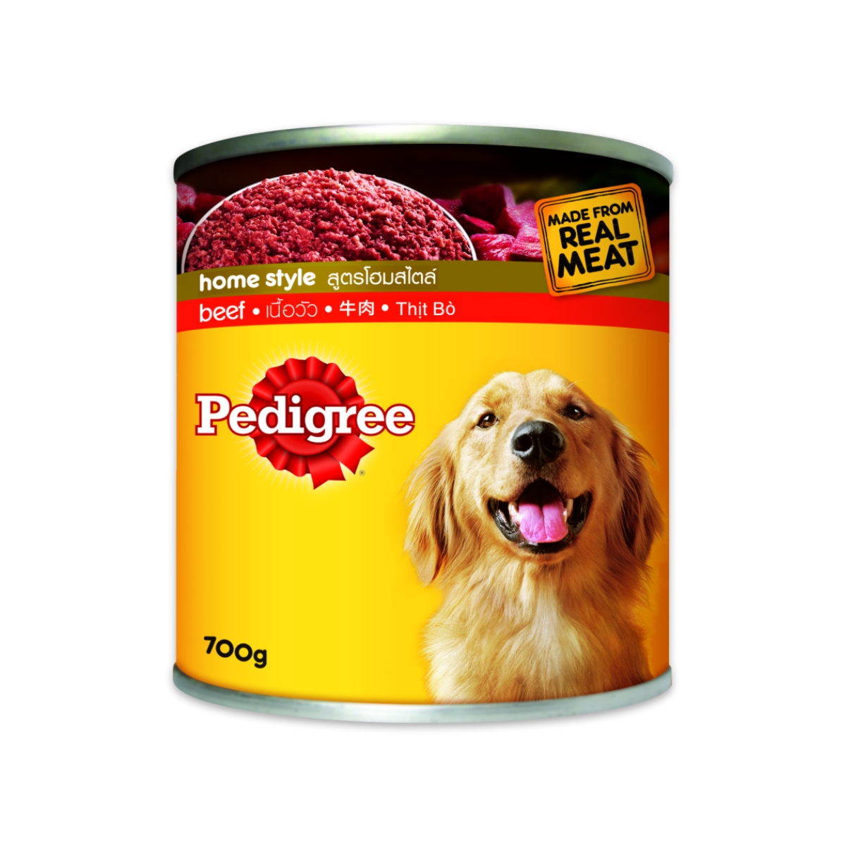 [MANOON] PEDIGREE Can Beef เพดดิกรี อาหารเปียกสุนัขแบบกระป๋อง สูตรเนื้อวัว ขนาด 700 กรัม (12 กระป๋อง)