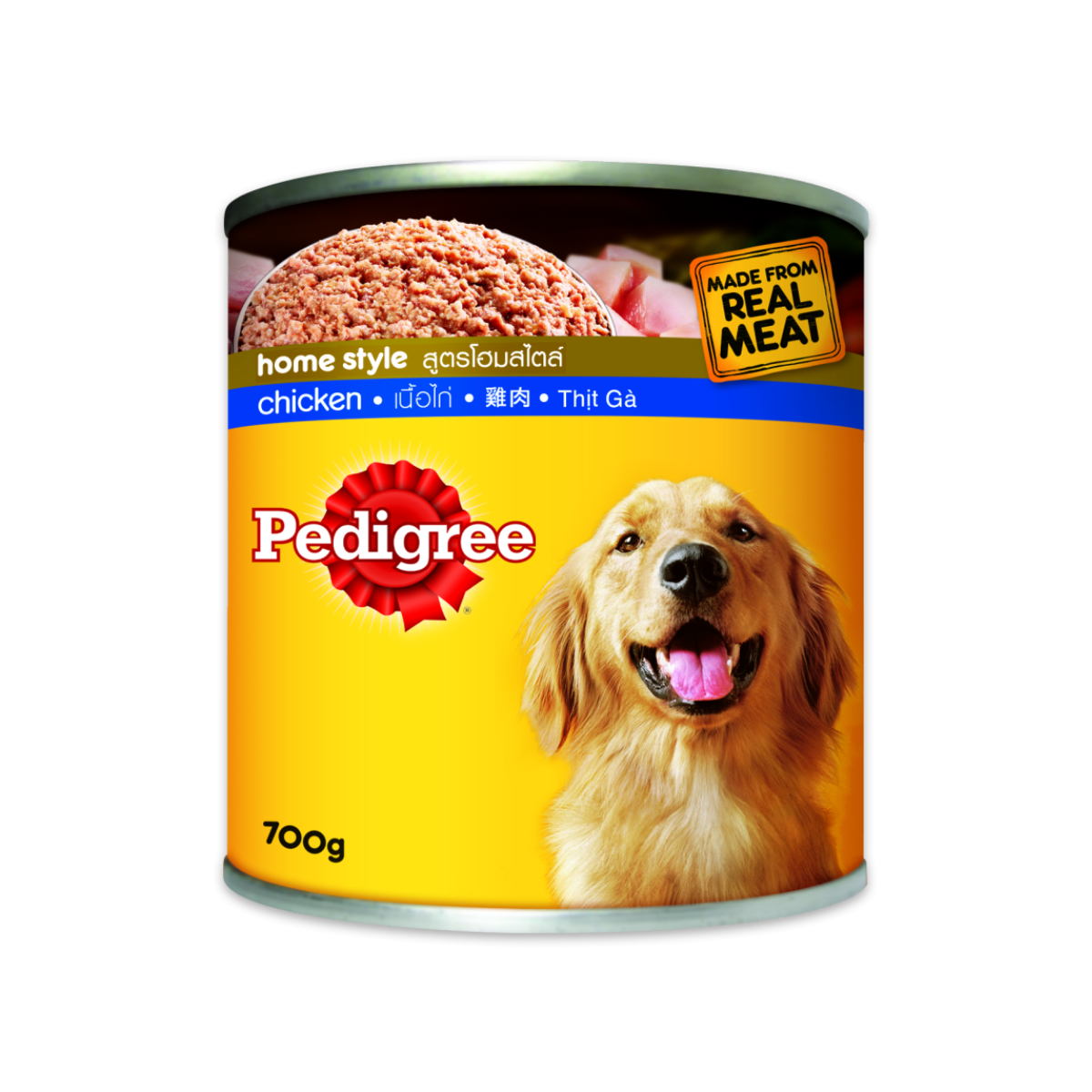 [MANOON] PEDIGREE Can Chicken เพดดิกรี อาหารเปียกสุนัขแบบกระป๋อง สูตรเนื้อไก่ ขนาด 700 กรัม (12 กระป๋อง)