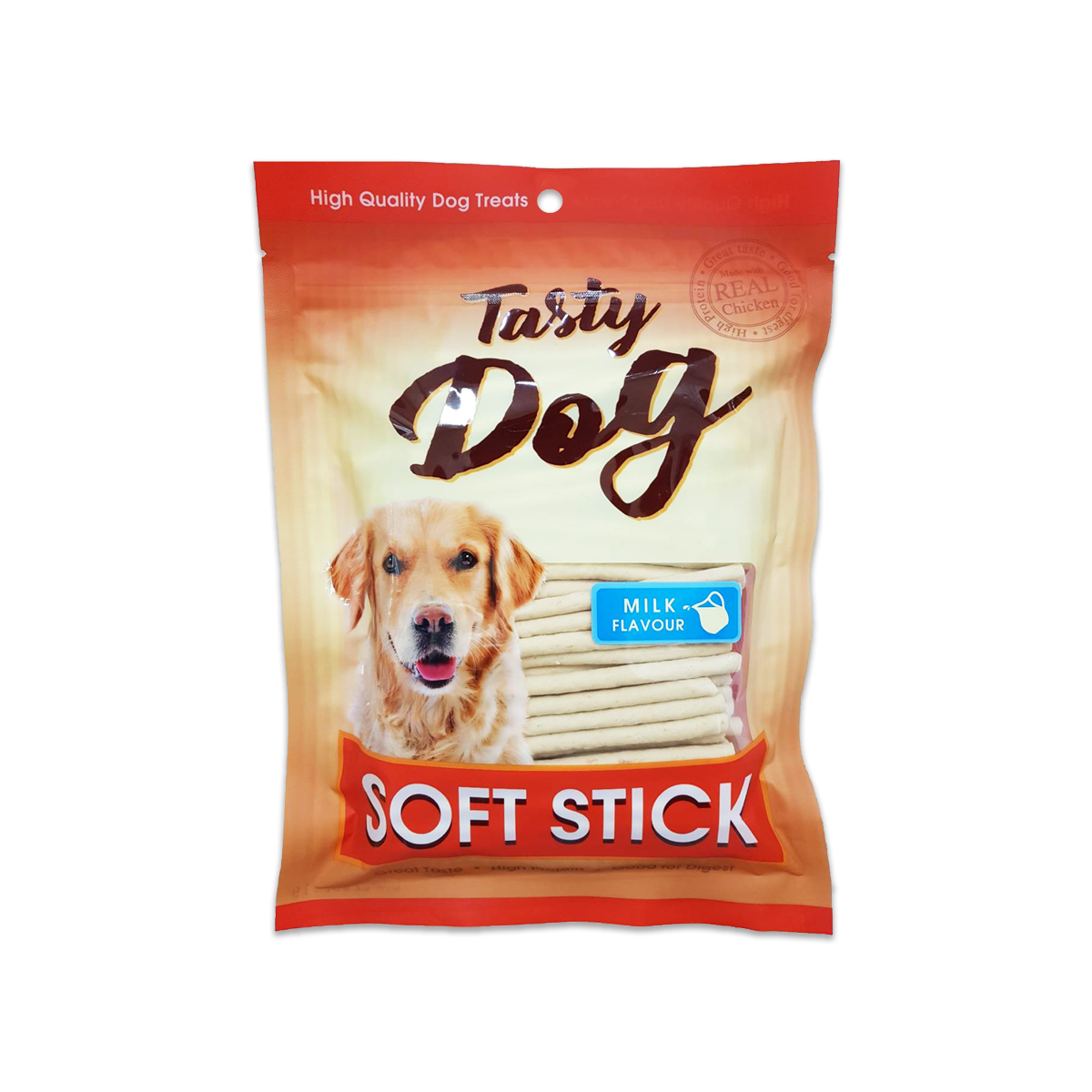 [MANOON] PET8  JST12 Tasty Dog Soft stick Milk Flavor เพ็ทเอท สติ๊กนิ่ม รสนม ขนาด 450 กรัม