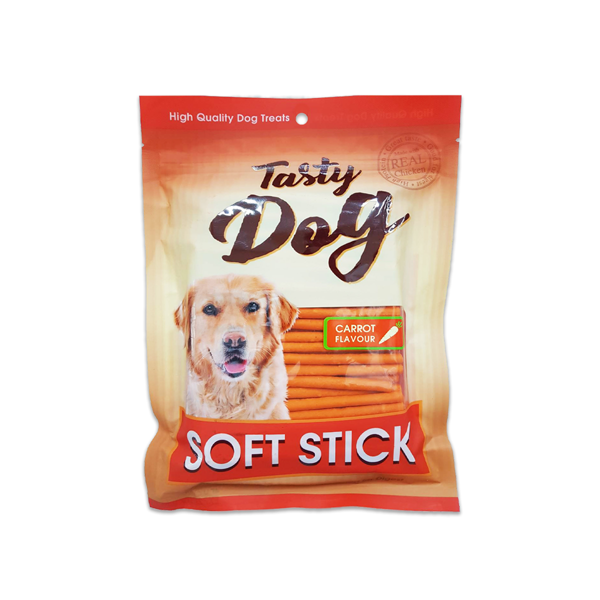 [MANOON] PET8  JST16 Tasty Dog Soft stick Carrot Flavor เพ็ทเอท สติ๊กนิ่ม รสแครอท ขนาด 450 กรัม