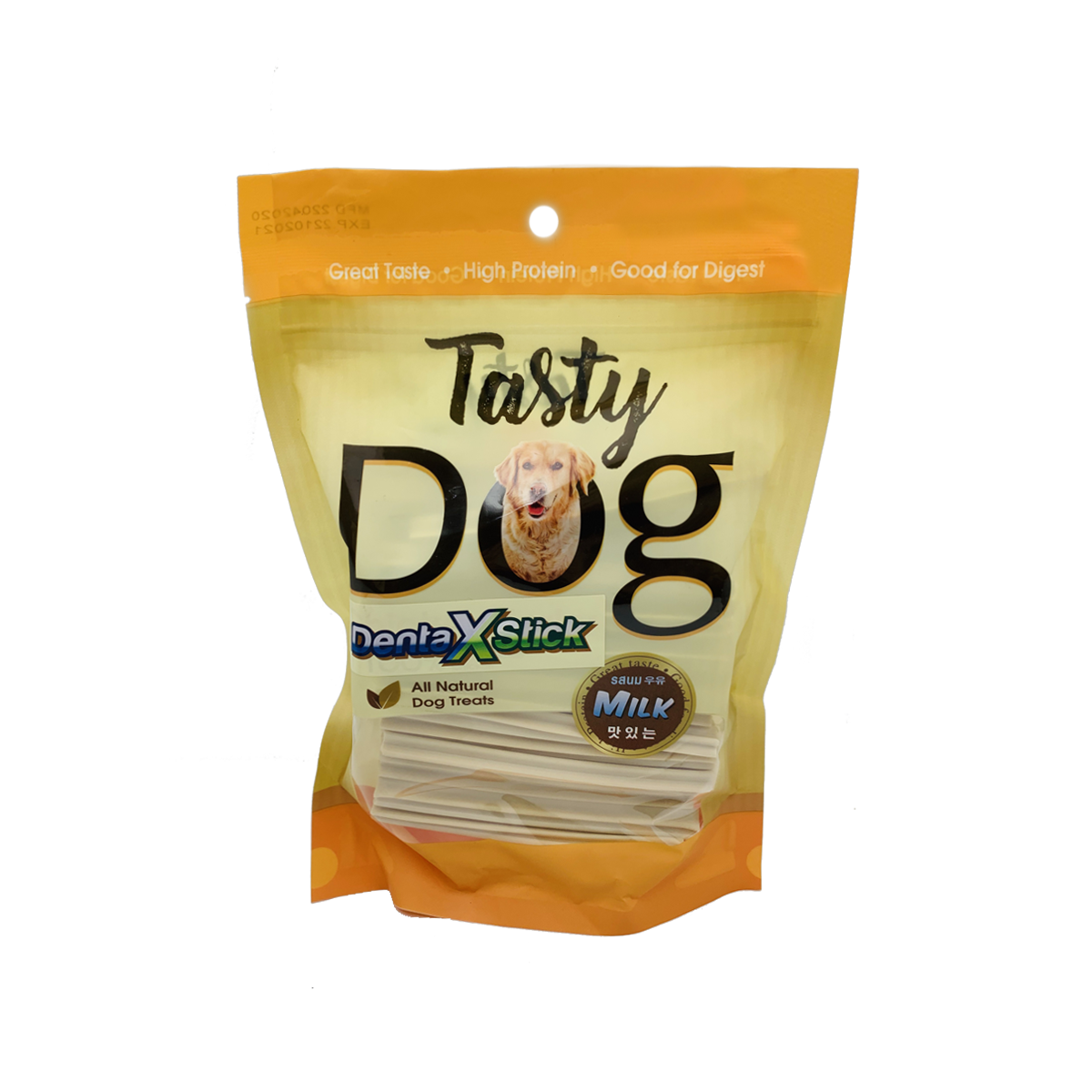 [MANOON] PET8  JDT12 Tasty Dog X Stick Milk Flavor เพ็ทเอท เดนต้า เอ็ก สติ้กขัดฟัน รสนม ขนาด 450 กรัม