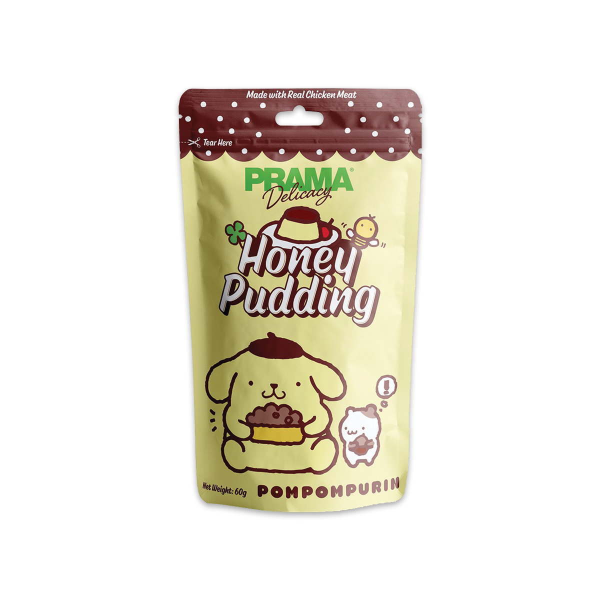 [MANOON] PRAMA Delicacy Honey Pudding พราม่า เดลิคาซี่ รสพุดดิ้งน้ำผึ้ง ขนาด 60 กรัม