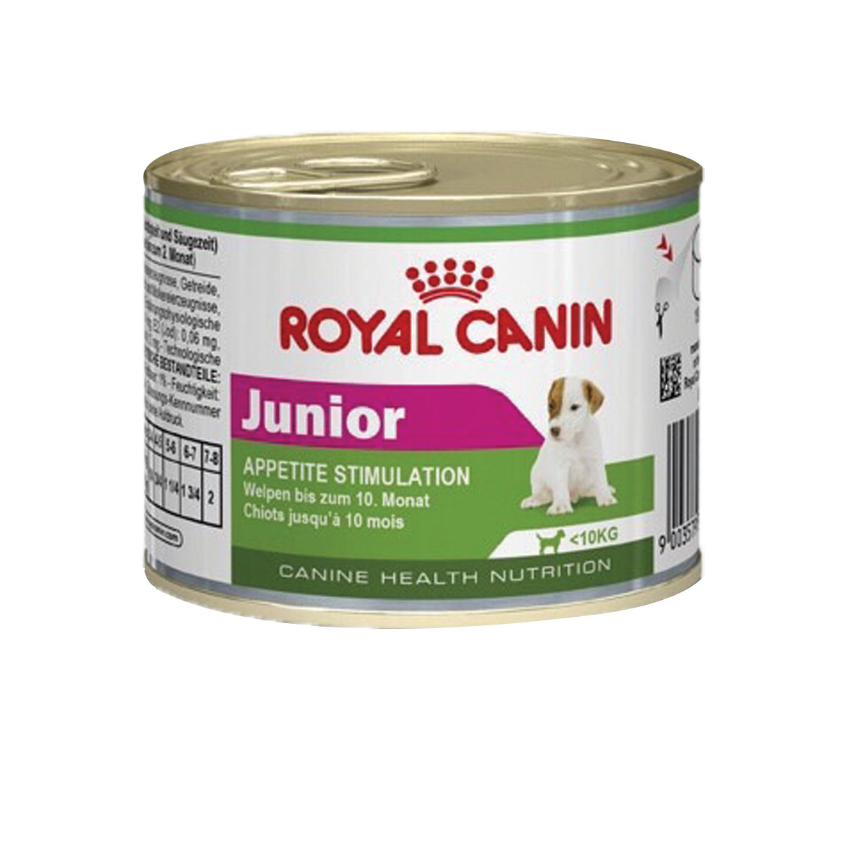 cel Groene achtergrond Saga Royal Canin CHN MINI JUNIOR Dog Food 195g