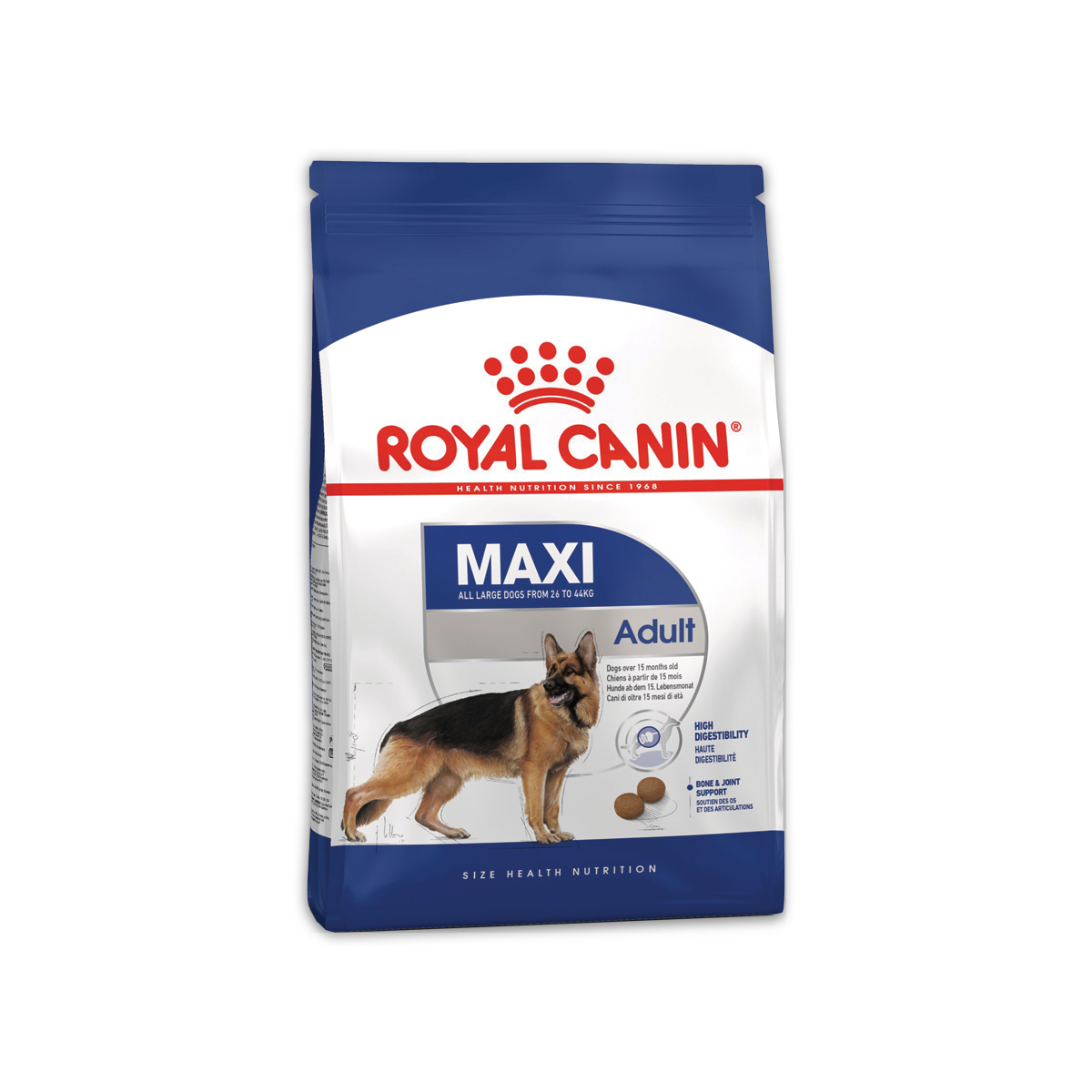 Royal Canin Maxi Adult โรยัล คานิน อาหารสำหรับสุนัขโตพันธุ์ใหญ่อายุ 15 เดือน ถึง 5 ปี