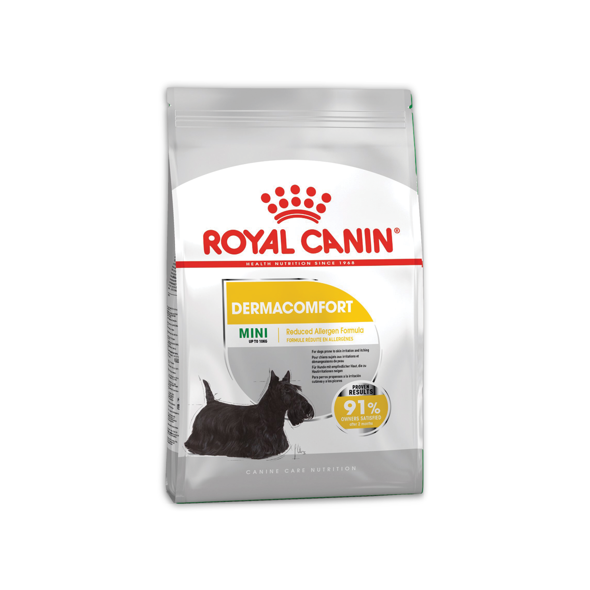 Royal Canin Mini Dermacomfort โรยัล คานิน อาหารชนิดเม็ดสำหรับสุนัขโตพันธุ์เล็กที่ผิวแพ้ง่าย อายุ 10 เดือนขึ้นไป