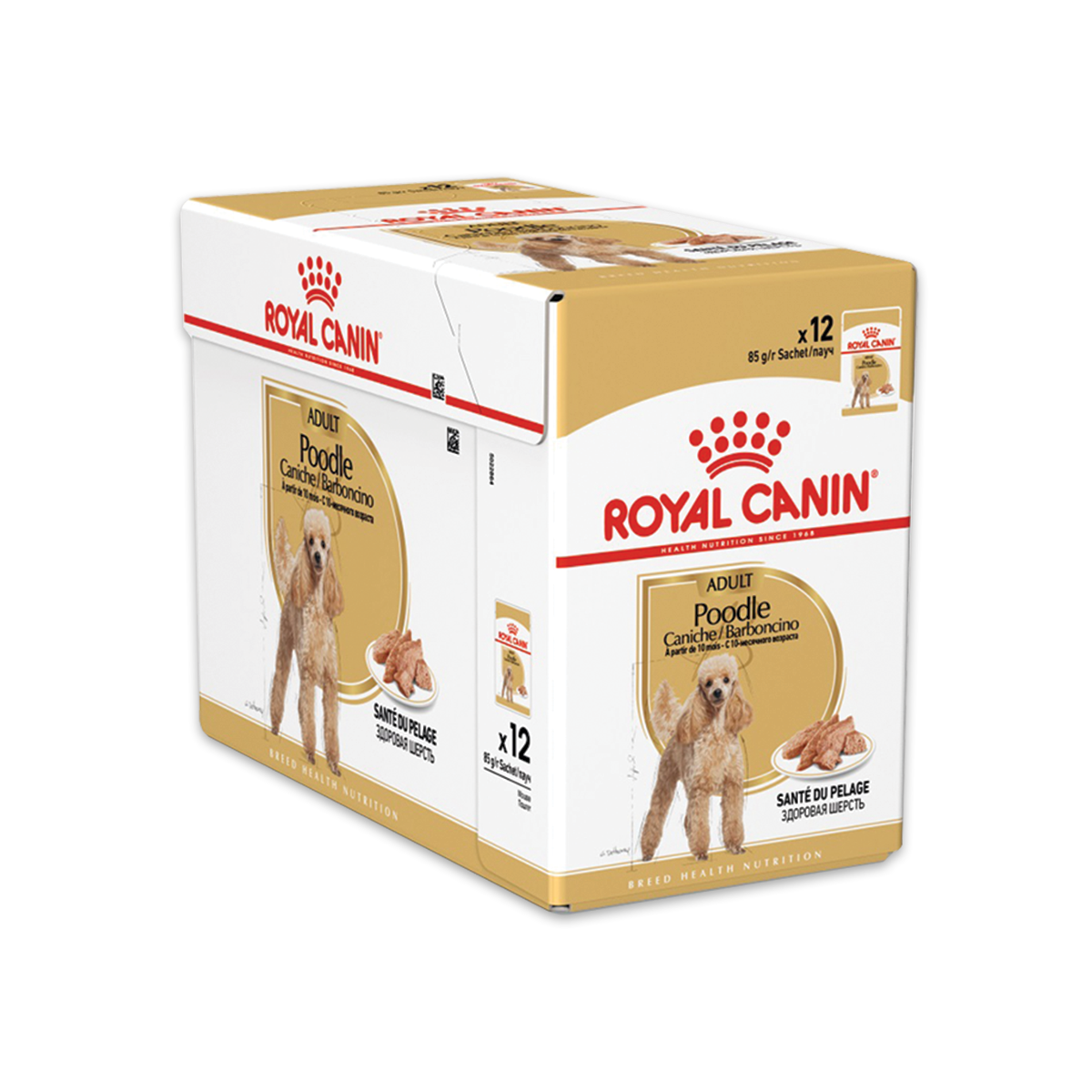 [MANOON] ROYAL CANIN Pouch BHW Poodle โรยัล คานิน อาหารสำหรับสุนัขสายพันธุ์ พุดเดิ้ลโตเต็มวัยอายุ 10 เดือนขึ้นไป ขนาด 85 กรัม (12 ซอง)