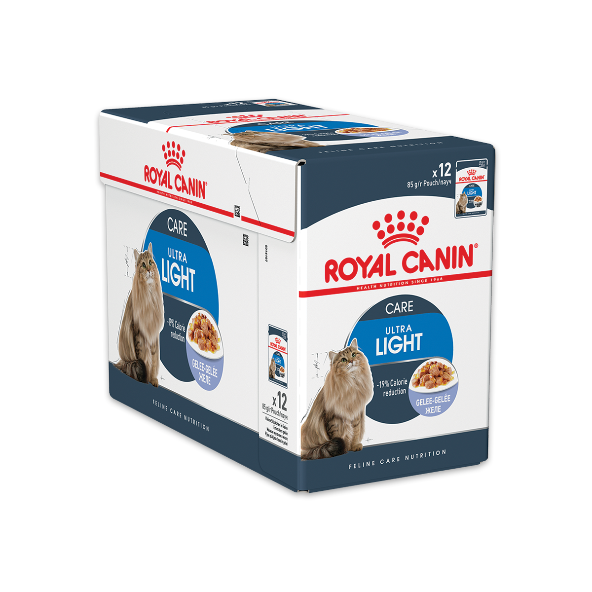 [MANOON] ROYAL CANIN Pouch Ultra Light Care in jelly โรยัล คานิน อาหารสำหรับแมวโตอายุ 1 ปีขึ้นไปดูแลระบบทางเดินปัสสาวะ ขนาด 85 กรัม (12 ซอง)