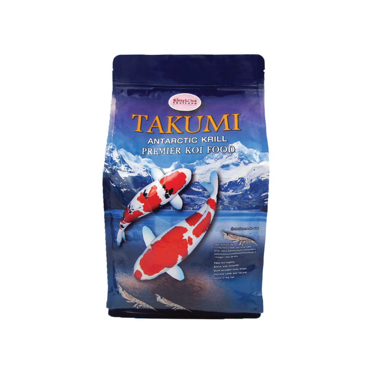 TAKUMI Antarctic Krill Premium Koi Food ทาคุมิ อาหารปลาคาร์ฟ ขนาด 1.5 กิโลกรัม