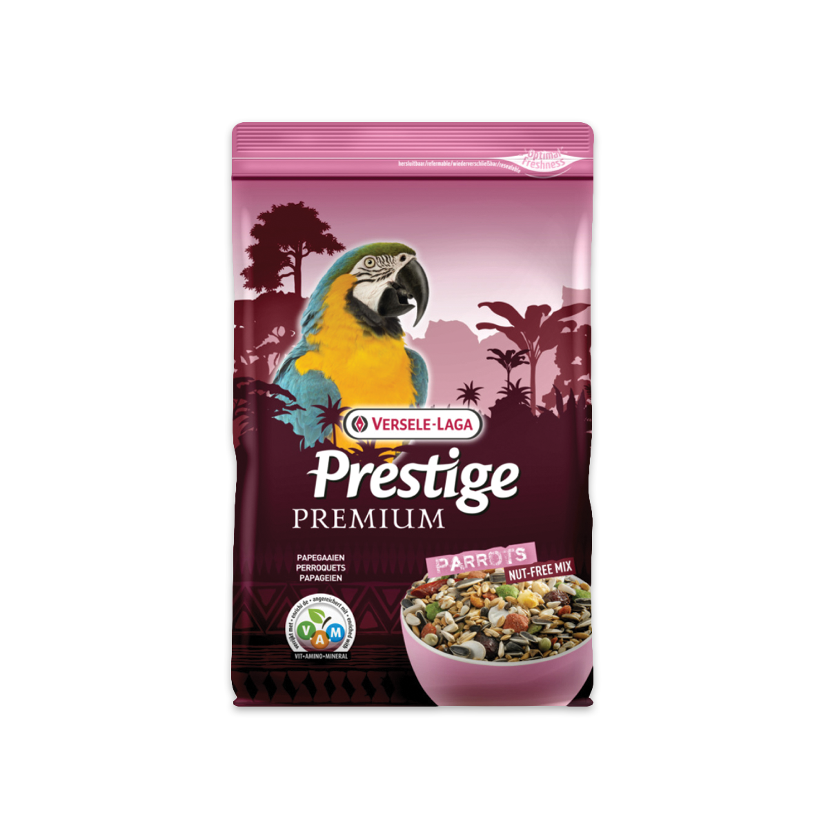 Versele-Laga Prestige Premium (Nut-Free) Parrots เวอร์เซเล ลากา อาหารนกแก้วใหญ่ (ไม่มีถั่ว) ขนาด 2 กิโลกรัม