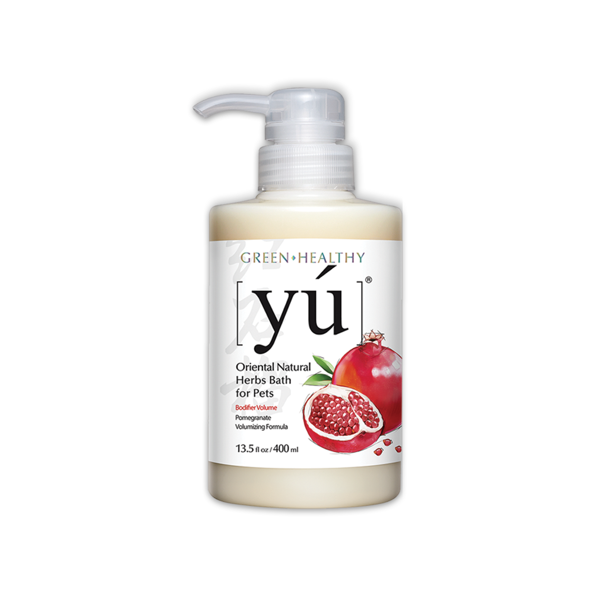 [MANOON] YU  Pomegranate ยู แชมพูสูตรสารสกัดจากทับทิมทำให้ขนมีน้ำหนัก,เงางาม ขนาด 400 มล.