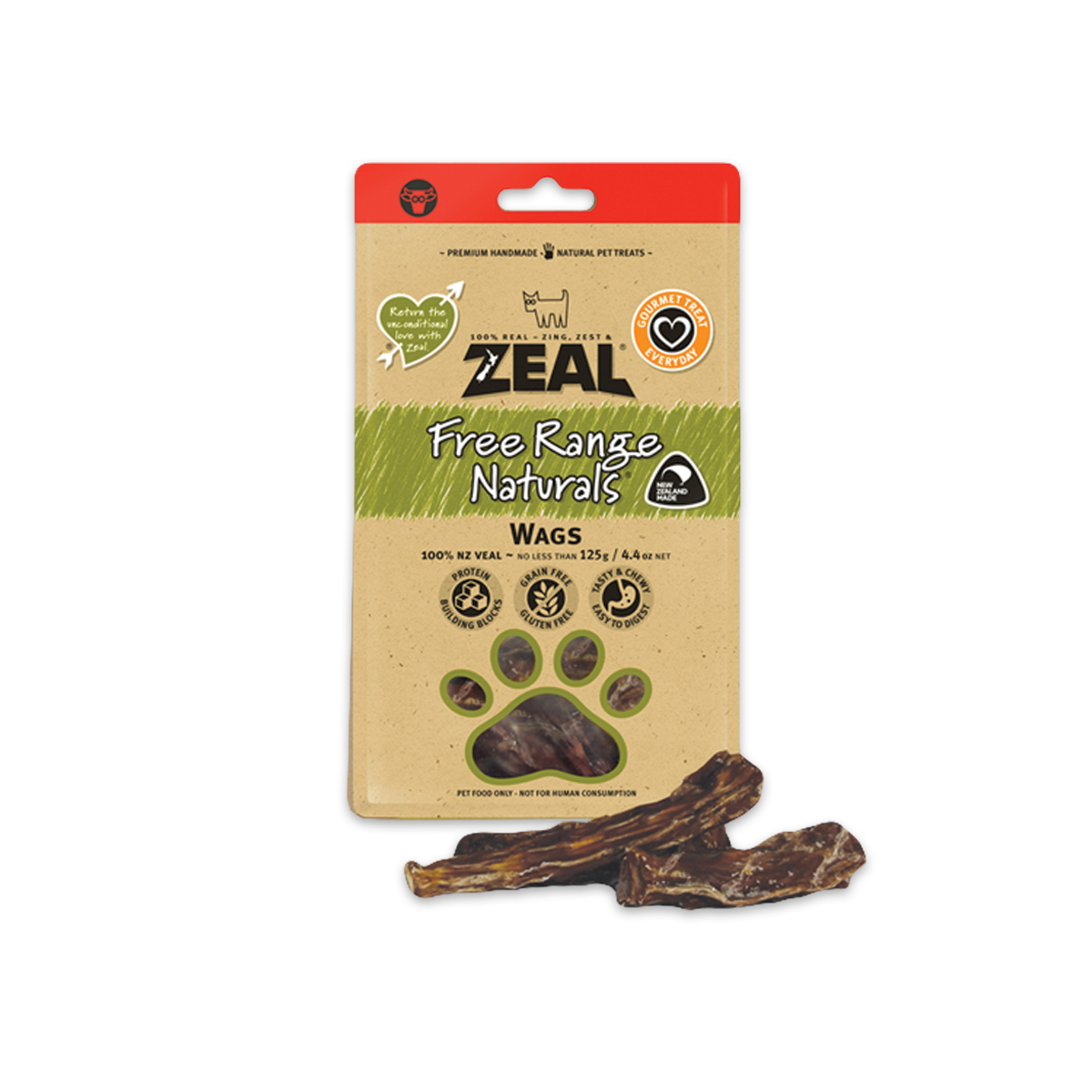 [MANOON] ZEAL Freeze Dried Wags ซีล หางลูกวัวนิวซีแลนด์ ขนาด 125 กรัม