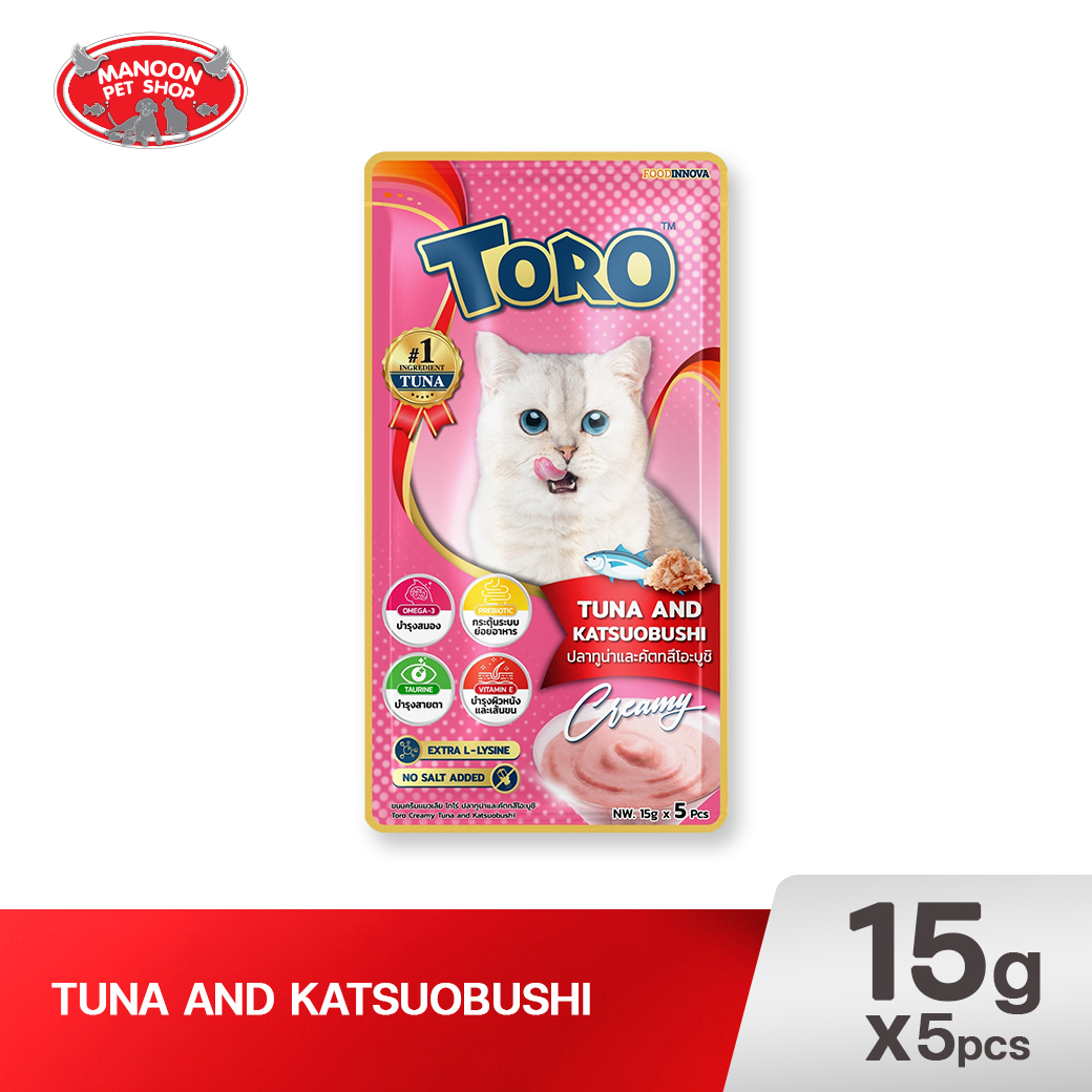 TORO แมวเลีย ทูน่าคัตสึโอะ (ชมพู) (15g.x5)